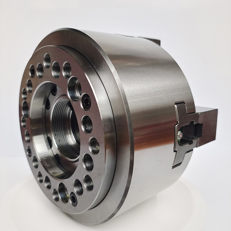 中空四爪液压卡盘j4爪高速夹头中实二爪液压卡盘 6 8 10 12 全钢