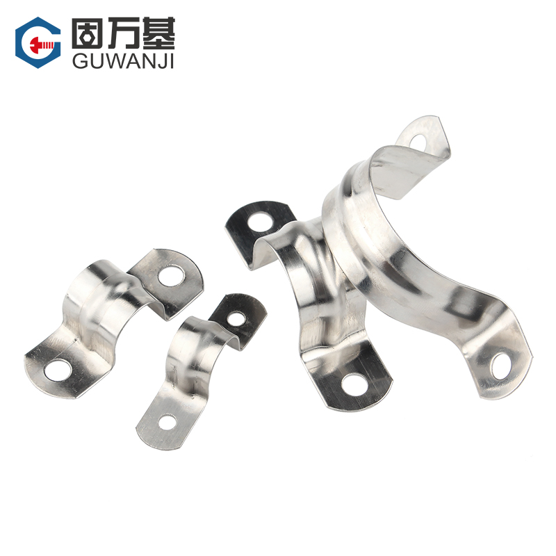 304不锈钢U形管卡 骑马管箍支架管扣喉箍 水管夹卡扣抱箍 U型卡箍