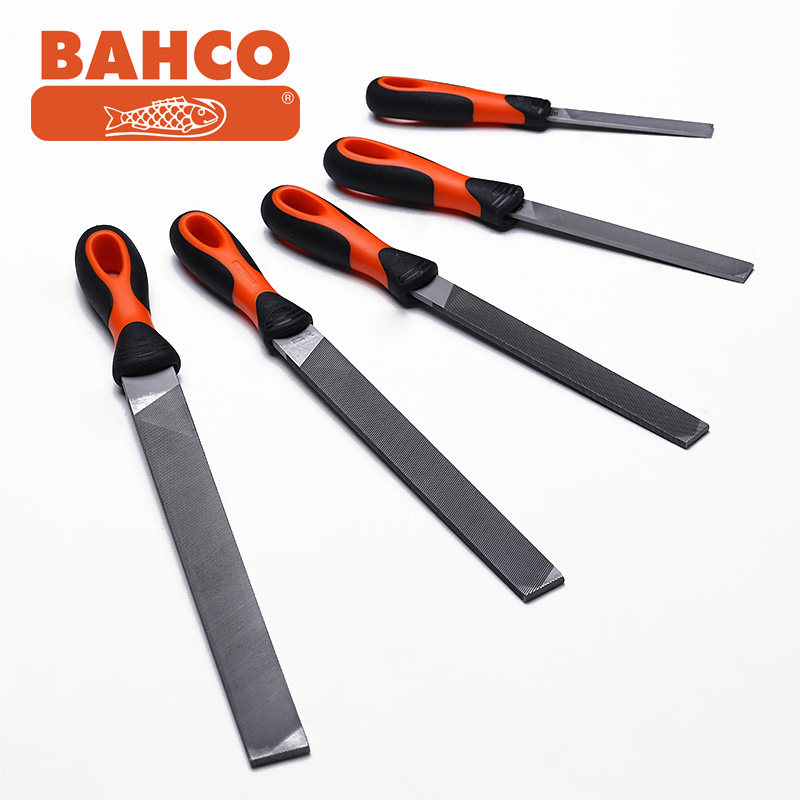 BAHCO百固进口锉刀扁锉平锉木工小锉刀钢锉钳工锉4寸6寸8寸10寸