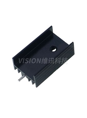 TO220黑色单针散热片 三端稳压三极管铝散热器15*1Q0*20/25长宽高