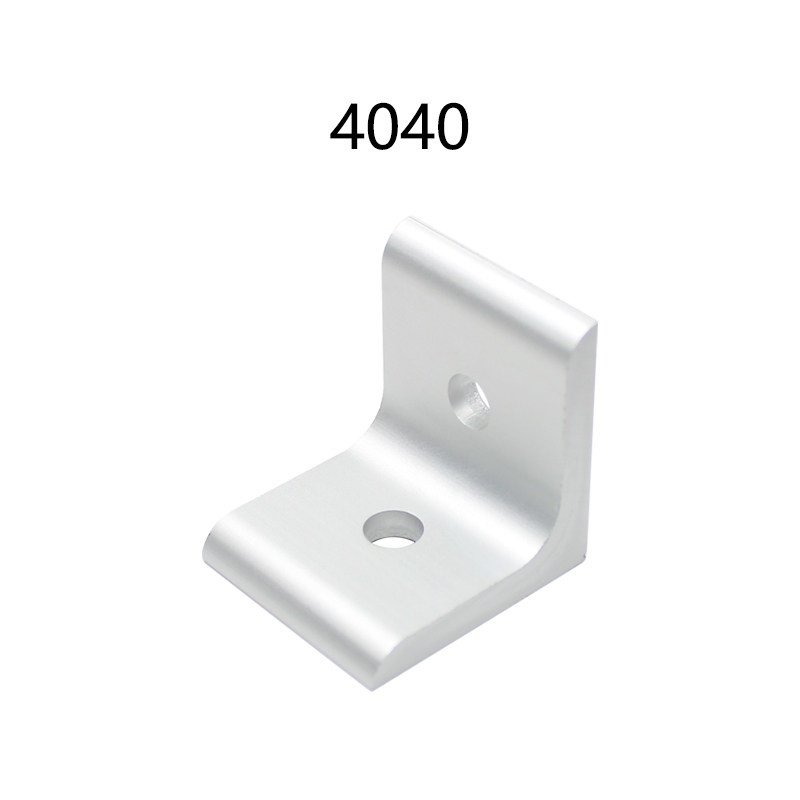 工业铝型材平面铝角码90度直角连接角挤压角件3030整体氧化铝配件