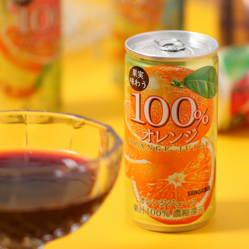 日本进口零食品三佳利SANGARIA水果100果实果汁190ml果味风味饮料
