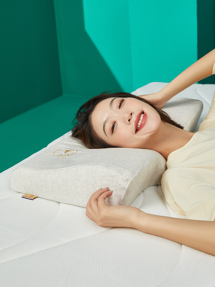 jsylatex泰国乳胶枕头天然进口护颈椎记忆枕芯单人护颈枕头DM设计