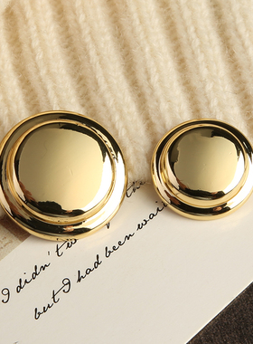 大衣西装外套金色纽扣装饰扣衣服外套风衣扣子女高档金属扣钮扣