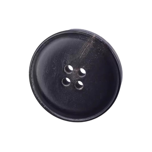 黑色天然真牛角扣子西服马甲外套钮扣高定羊毛衫羊绒大衣风衣纽扣