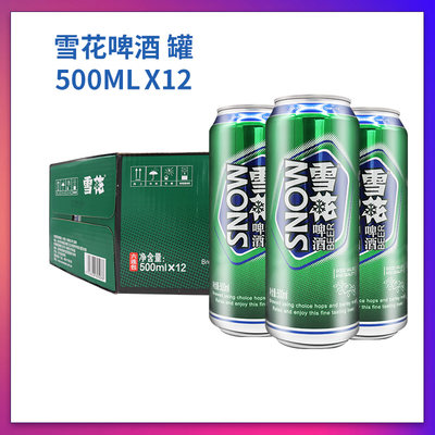 沈阳雪花经典500mlx12罐装特产