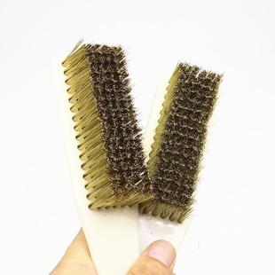 板刷除锈除污垢刷子清洁钢丝刷子打磨抛光刷子大号刷子 铜丝刷子
