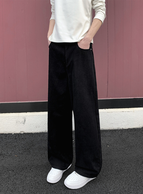 WAALEVANA美式复古街头vintage全棉水洗牛仔裤宽松直筒垂感休闲裤