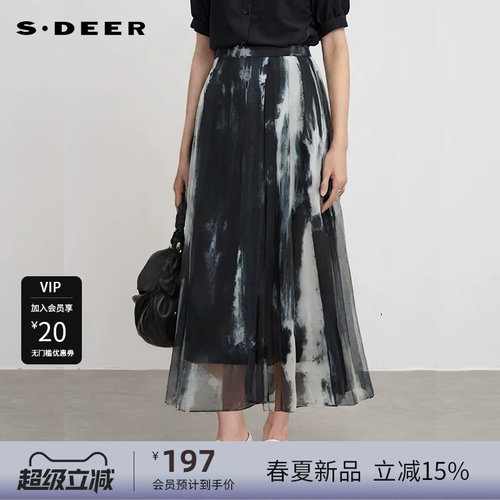 sdeer圣迪奥女装松紧拼