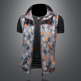 新款男士连帽马甲背心M-5XL钱塘6026-9012-P145（镂空图），男装背心/马甲，钱塘6026