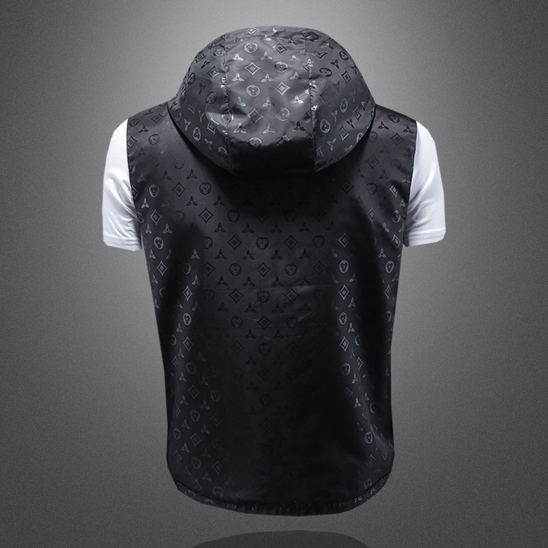 新款男士连帽马甲背心M-5XL钱塘6026-9007-P140（镂空图）,男装背心/马甲,钱塘6026