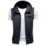 新款男士连帽马甲背心M-5XL钱塘6026-9003-P140（镂空图），男装背心/马甲，钱塘6026