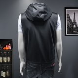 男士连帽马甲背心M-5XL钱塘6026-9006-P140（假模图），男装背心/马甲，钱塘6026