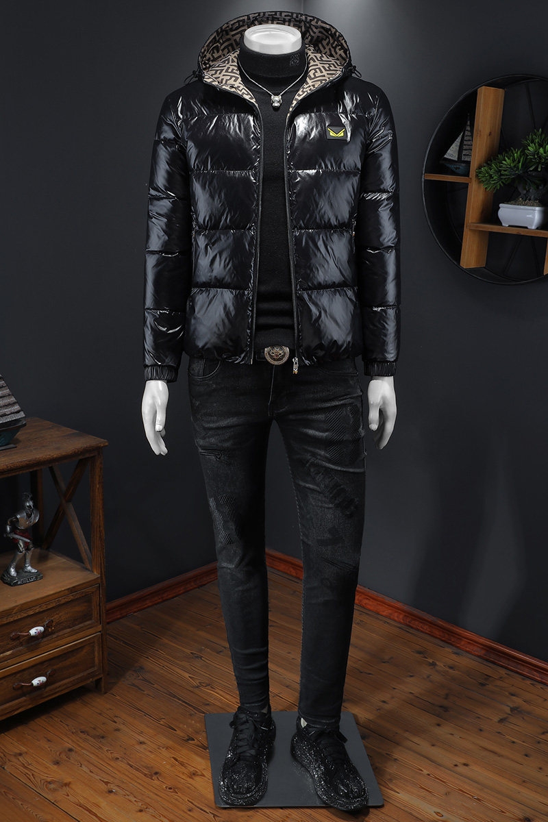 2025冬装新款连帽羽绒服男M-5XL钱塘6026-Y9016-P300（镂空图,男装羽绒服,钱塘6026