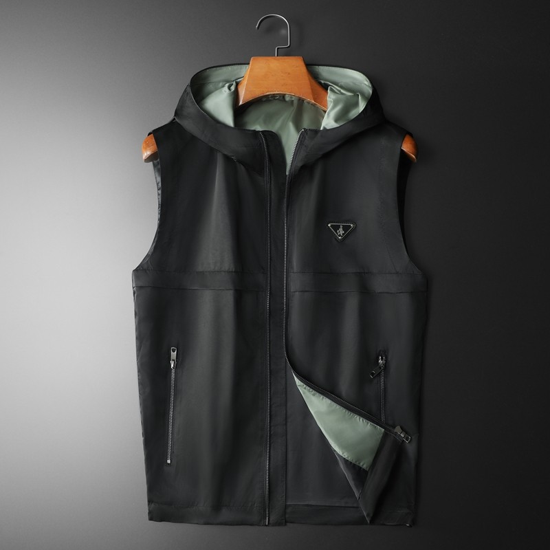 2025春装新款男士连帽马甲背心M-5XL钱塘6026-9010-P145，男装背心/马甲，钱塘6026