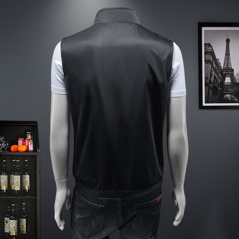 男士立领马甲背心M-5XL钱塘6026-9005-P135假模图,男装背心/马甲,钱塘6026