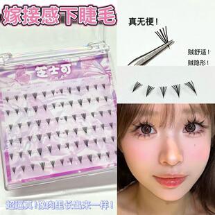 真无梗！新工艺嫁接感下睫毛太阳花假睫毛素颜仿真自然假睫毛漫画