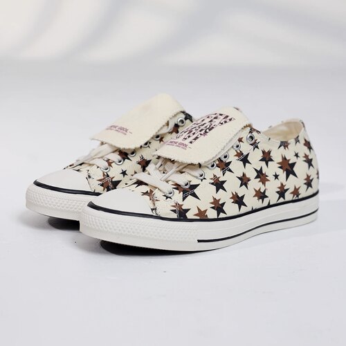首发2开 AMBSOM满印豹纹LOGO帆布板鞋 LEOPARD MONOGRAM SNEAKERS