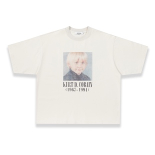 米白色复古水洗圆领短袖 特价 T恤 Fit 亏本清仓AMBSOM小柯本Boxy