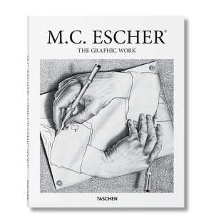 M.C塔森艺术入门精装 M.C.ESCHER TASCHEN 英文图书书籍 现货 埃舍尔手绘作品集精选绘画艺术画集画册美术鉴赏进口原版