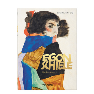 艺术画册画集油画收藏塔森英文原版 Schiele40周年精装 1918 进口图书书籍 TASCHEN埃贡·席勒绘画作品全集1909 版 Egon 现货