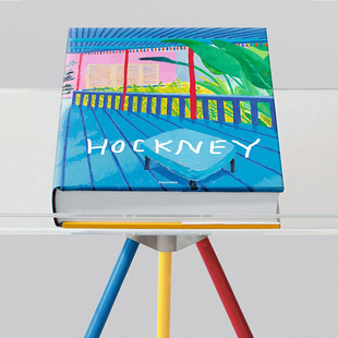 限量收藏版 图书 HOCKNEY 精装 超大开本艺术画集画册进口原版 带书架大卫·霍克尼亲笔签名版 Book塔森 Bigger DAVID 现货TASCHEN