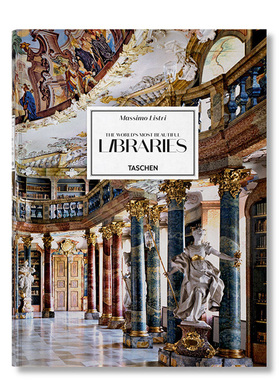 现货The World's Most Beautiful Libraries世界上美丽的图书馆 著名图书馆插图收藏进口原版图书[TASCHEN]包邮