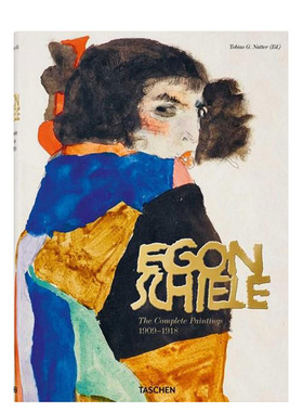 【预订】Egon Schiele: Complete Paintings 埃贡·席勒：完整画作1908-1918绘画艺术作品画集大开本原版书[TASCHEN]包邮