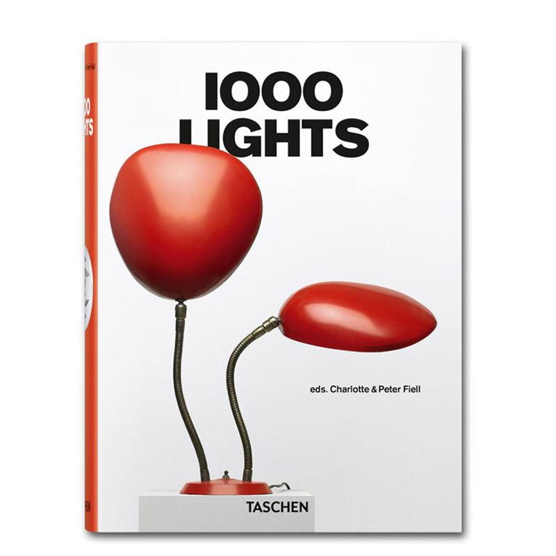 【现货】TASCHEN 1000 Lights塔森官方图书馆系列精装版1000个灯饰照明产品室内家居装饰工业设计专业画册集外文进口原版英文图书-封面