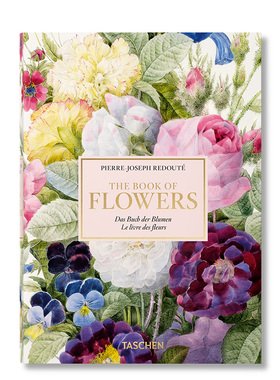 【现货】TASCHEN塔森正版Redouté.Book of Flowers45周年雷杜德花之书手绘花卉图鉴植物绘插画收藏原版艺术画集册作品进口图书