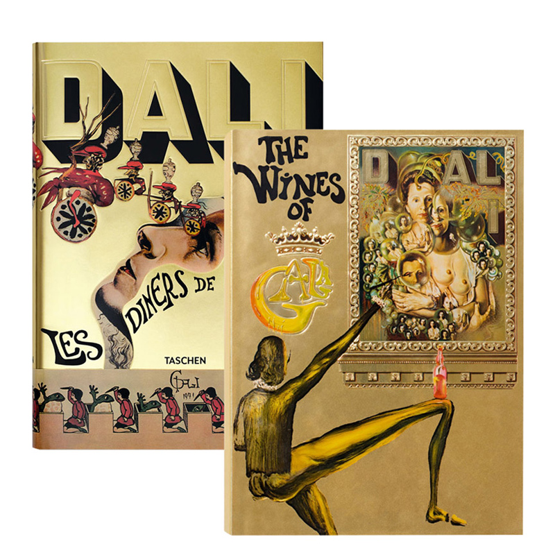 【预订】TASCHEN Dali 达利的食谱&达利的葡萄酒[2本组合] 超现实艺术画册画集作品集英文进口原版大开本艺术绘画进口原版图书包邮