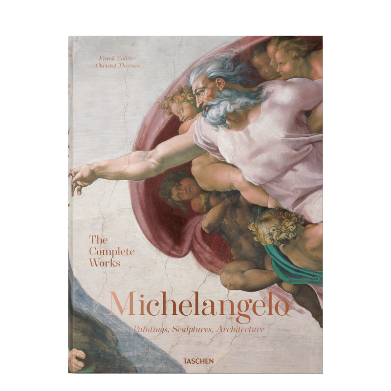 【现货】TASCHEN Michelangelo The Complete Works.精装加大版米开朗基罗画册作品完整全集:绘画雕塑建筑艺术鉴赏收藏原版图书-封面