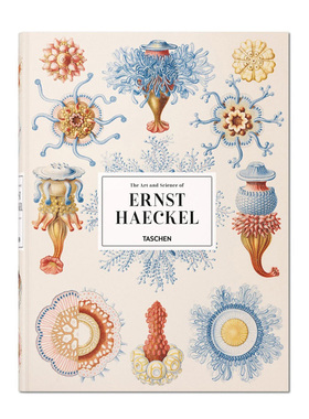 【现货】TASCHEN Ernst Haeckel 恩斯特·海克尔 自然历史科学生物艺术书籍绘画手绘彩图画册原版书大开本 塔森进口原版图书包邮