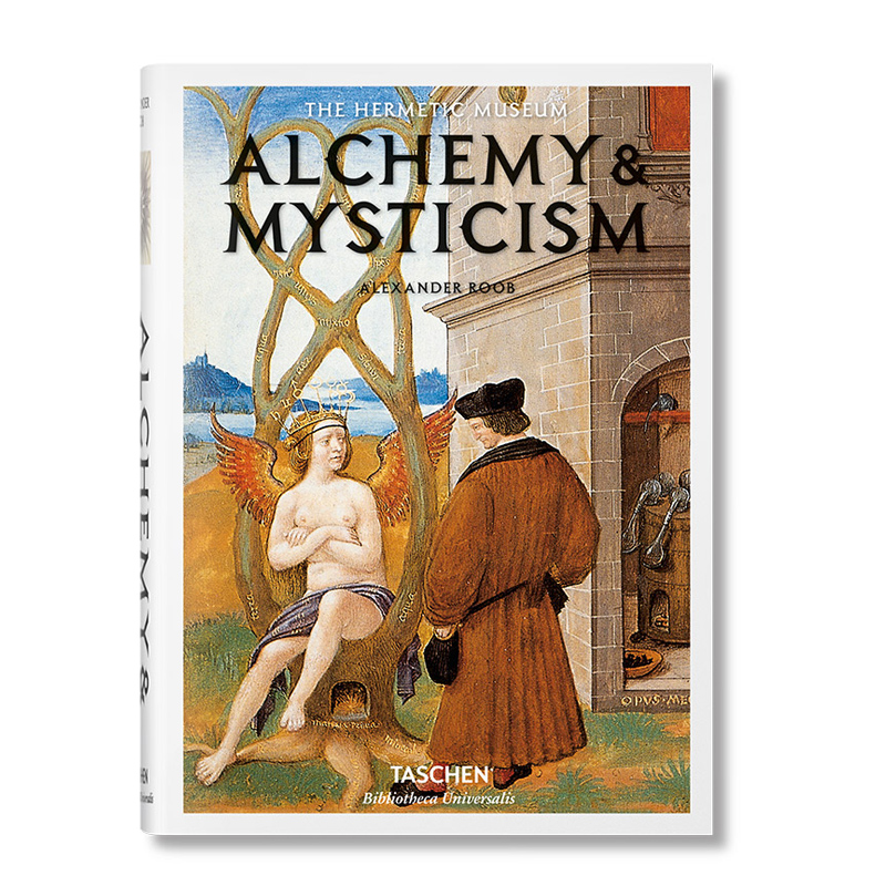 【现货】TASCHEN Alchemy& Mysticism塔森图书馆系列炼金术与神秘主义历史及神秘图案插画绘画全集艺术画册进口原版英文图书-封面