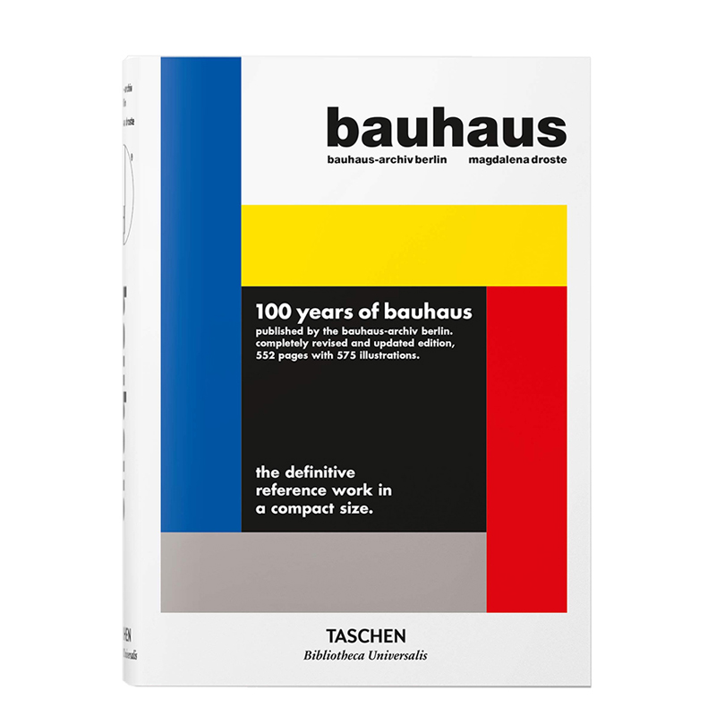 【现货】TASCHEN Bauhaus塔森图书馆系列精装包豪斯建筑师室内装饰格局专业设计参考作品集艺术画册收藏便携进口英文原版图书 书籍/杂志/报纸 艺术类原版书 原图主图