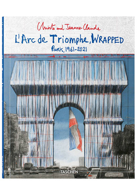 【现货】TASCHEN Christo and Jeanne-Claude.Wrapped Advance Edition大地艺术家克里斯托和珍妮-克劳德:包裹凯旋门设计作品集书
