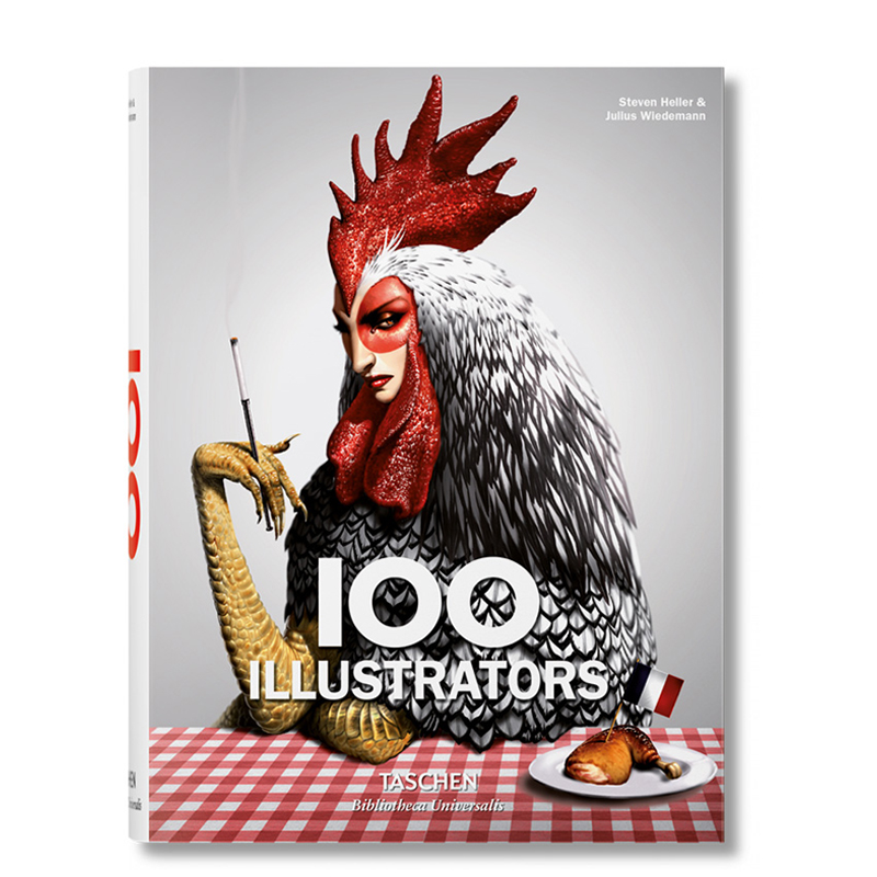 【现货】100 Illustrators [图书馆系列]100个插画师插图插画设计艺术书籍作品收录全集进口原版英文图书[TASCHEN] 书籍/杂志/报纸 艺术类原版书 原图主图