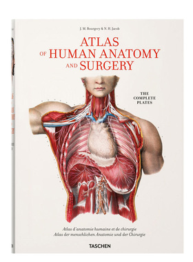 【  预订】TASCHEN Jean Marc Bourgery布尔热里：人体解剖和手术图谱医学绘画医学插画手术原版书包邮