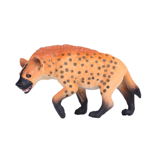 仿真野生动物模型鬣狗玩具獴山猫猞猁实心塑胶儿童科教认知礼物