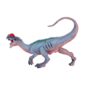 侏罗纪仿真双冠龙玩具恐龙模型实心塑胶双脊龙儿童男孩玩具礼物