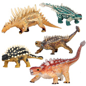 侏罗纪仿真甲龙玩具恐龙模型动物世界实心塑胶美甲龙儿童玩具礼物