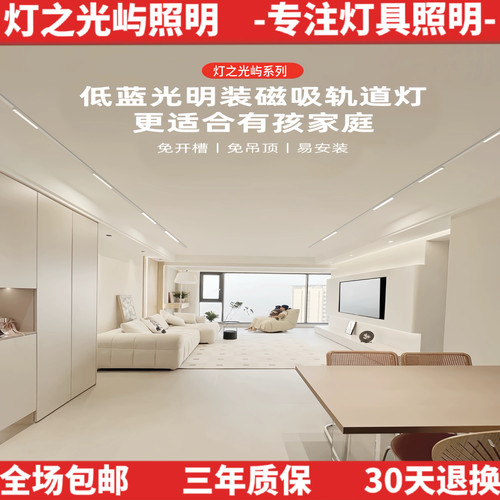 蓝牙mesh2.0超薄明装磁吸轨道灯