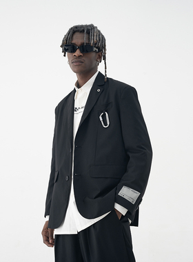 harshandcruel 登山扣宽肩简约西装秋季潮流外套Kandi