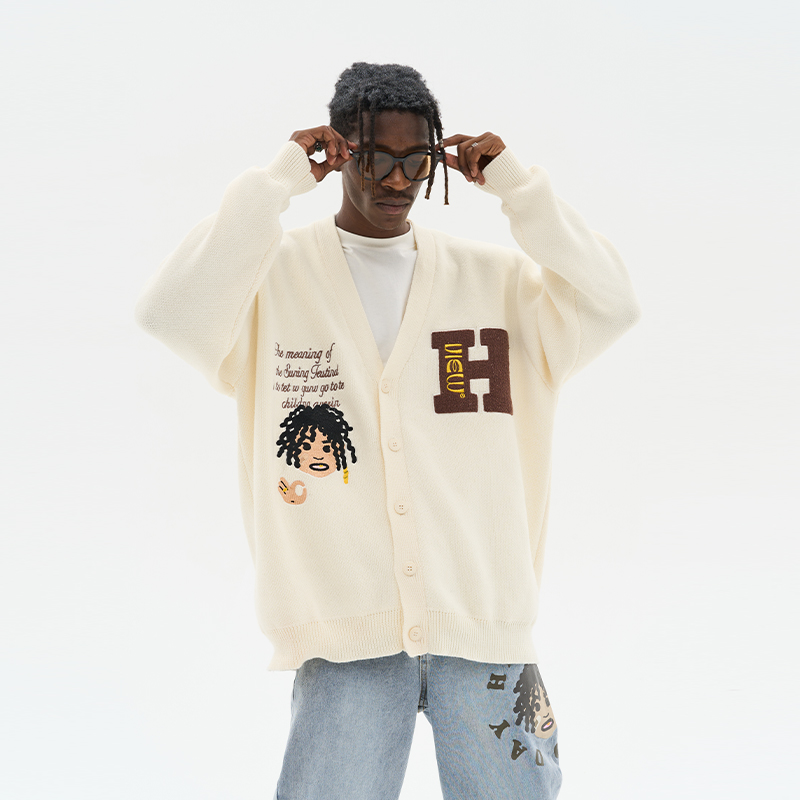 复古毛衣针织开衫外套