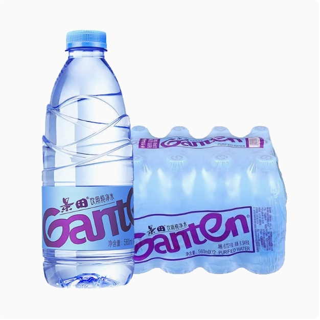 百亿 景田饮用纯净水560ml*12瓶*4整箱特批价小瓶饮用水非矿泉水