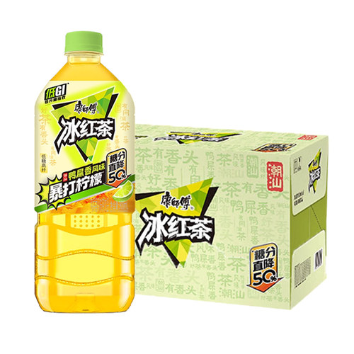 康师傅鸭屎香风味暴打柠檬900ml*8瓶整箱包邮特批价大瓶装低糖