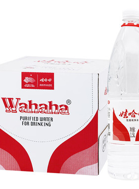 百亿补贴娃哈哈纯净水饮用水整箱包邮1.5L*12瓶家庭办公大瓶桶水