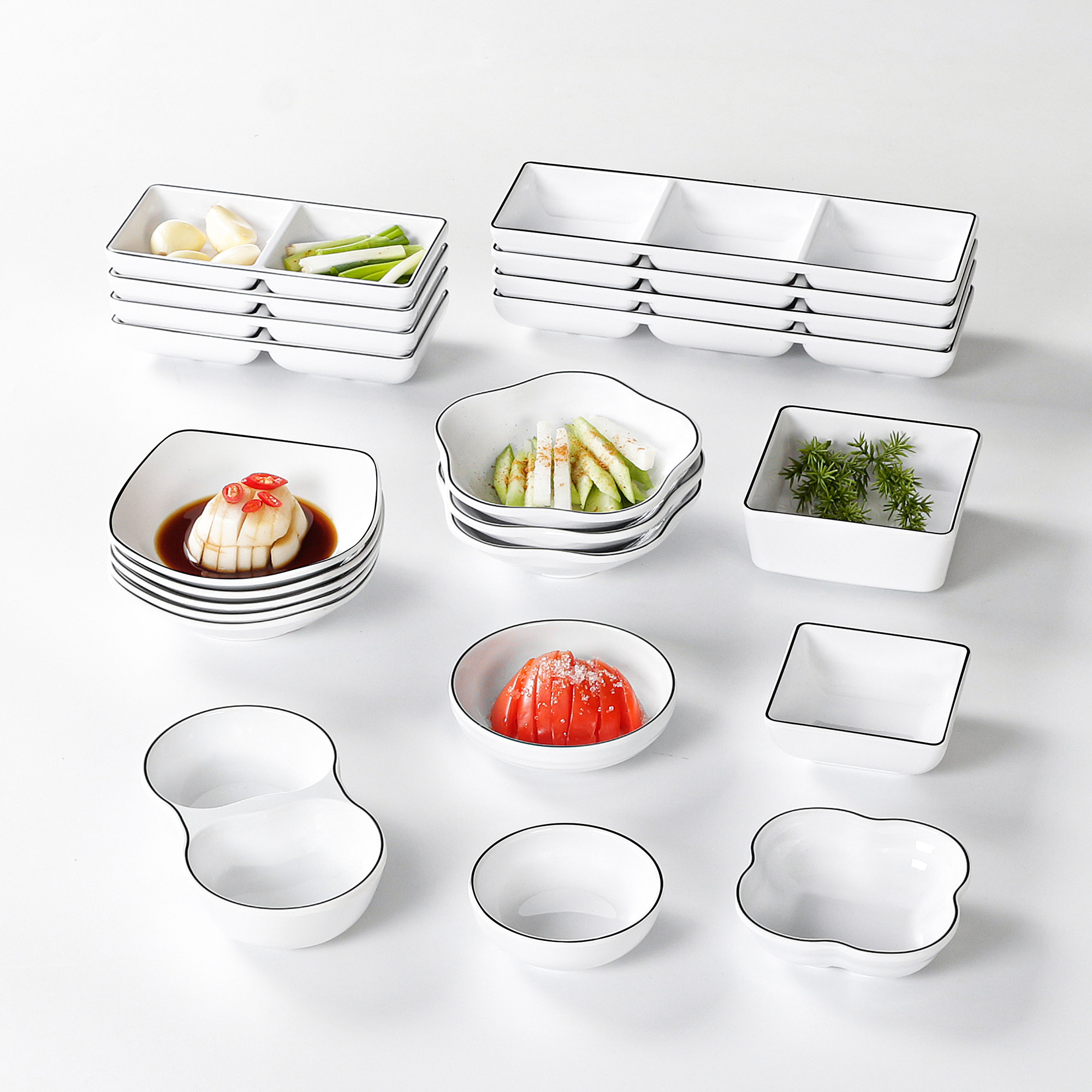 密胺餐具火锅小碟子商用烤肉味碟酱料仿瓷调料碟沾水蘸料碟小吃盘