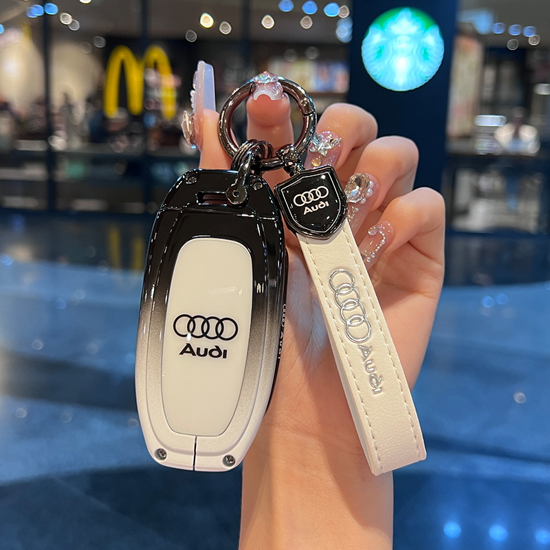 适用于老款奥迪a6钥匙套18年q5钥匙包13款15款扣14年钥匙壳