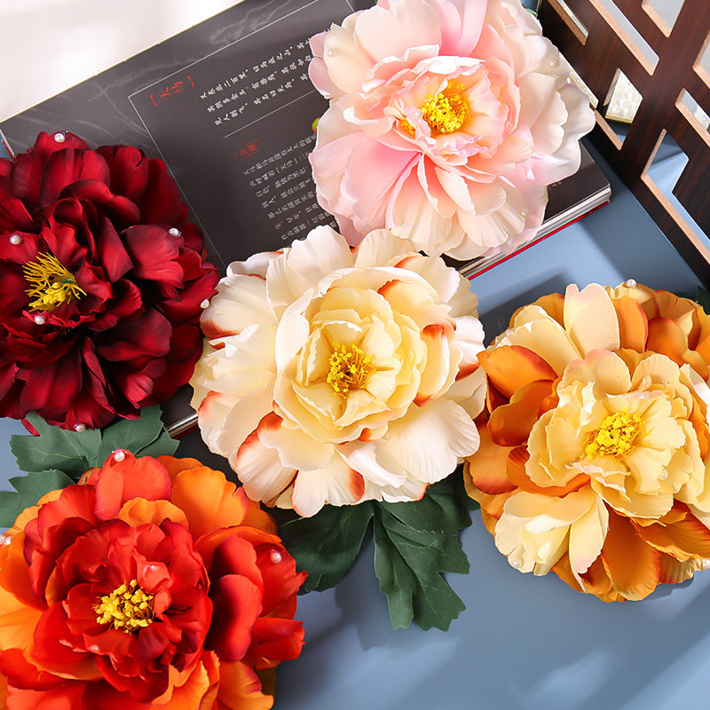 汉服绢花发夹加大15厘米牡丹古装唐风后压头饰夹子古风花朵发饰,饰品/流行首饰/时尚饰品新,发饰,淘宝优惠券,粉丝福利购,淘宝优惠卷